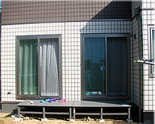 テラス施工前